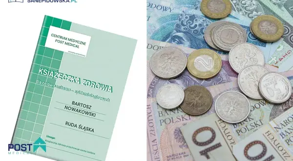 Książeczka zdrowia i polskie złotówki. Dowiedz się, ile kosztuje książeczka sanepidowska.