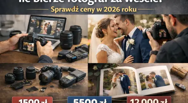 Ile kosztuje fotograf na wesele 2026? Ceny, pakiety i mądry wybór