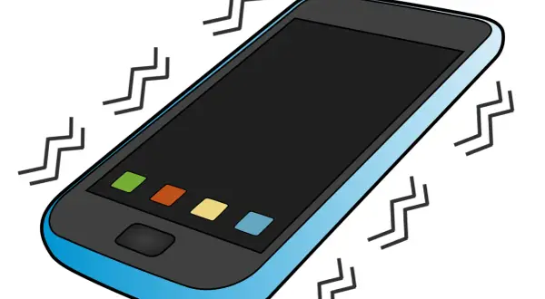 Wibrujący smartfon, przykład haptyki. Czujesz wibracje, gdy telefon dzwoni lub wysyła powiadomienie.