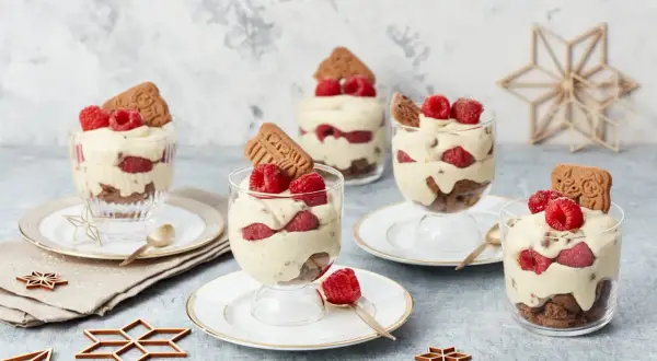 Himbeer Spekulatius Dessert: Einfaches Rezept für festlichen Genuss