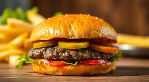 Ile kalorii ma burger z frytkami? Nawet 1800 kcal! Jedz świadomie