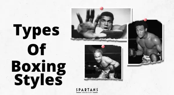Exploring different boxing styles with iconic fighters. The image showcases legendary boxers, hinting at the diverse approaches to the sport.