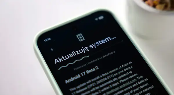 Aktualizacja systemu na telefonie, w tym najnowszy Android 17 Beta 2.