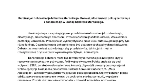 Wielki człowiek w kulturze: od bohatera do deheroizacji. Analiza.