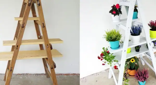 Kwietnik drewniany drabinka DIY: Zbuduj stabilny i piękny mebel!