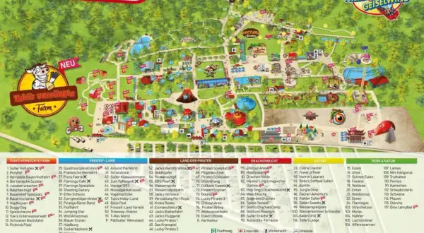 Freizeit-Land Geiselwind: Alle Attraktionen & Shows im Überblick