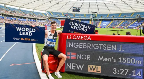 Jakob Ingebrigtsen z rekordem Europy i świata na 1500m na mityngu Silesia Kamila Skolimowska. To ważny punkt w kalendarzu diamentowej ligi.