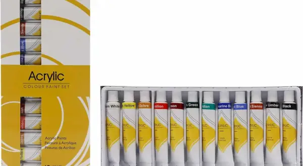 Set di colori acrilici per colorare la resina con acrilici. Tubetti da 12ml in varie tonalità.