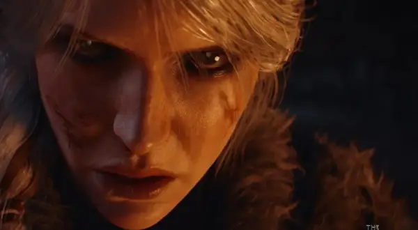 Ciri z bliznami na twarzy, gotowa do walki. Czy jej sprzęt sprosta **wiedźmin 4 wymagania**?