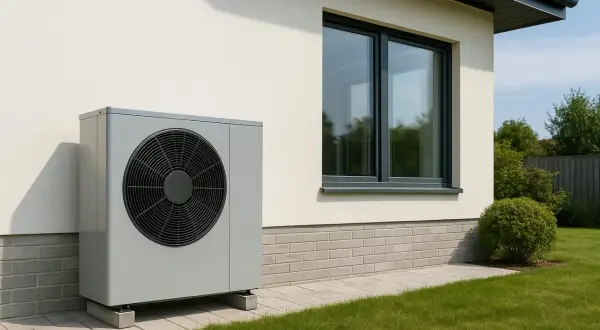 Unité extérieure de PAC air/eau pour un rafraîchissement optimal de la maison.