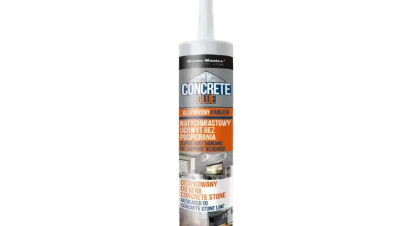 Szukasz, jaki klej do kamienia naturalnego na zewnątrz? Ten hybrydowy klej Stone Master Concrete Glue zapewnia natychmiastowy uchwyt bez podpierania.