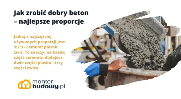 Zrób beton B20 sam! Proporcje, składniki, pielęgnacja poradnik