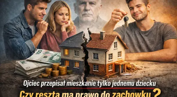 Ojciec przepisał mieszkanie tylko jednemu dziecku. Czy reszta ma prawo do zachowku, gdy w tle widać podzielony dom i pieniądze? Umowa dożywocia a zachowek.