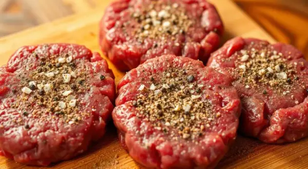 Sekret soczystego burgera: Przyprawianie mięsa krok po kroku.