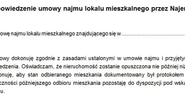 Jak napisać wypowiedzenie najmu mieszkania - uniknij błędów i problemów