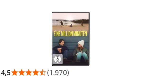 DVD-Cover "Eine Million Minuten" mit Tom Schilling und Karoline Herfurth. Ein Paar sitzt nachdenklich nebeneinander.
