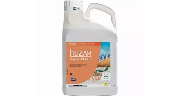 Oprysk Huzar Activ-Plus w 5L opakowaniu, skuteczny środek do ochrony zbóż przed chwastami.