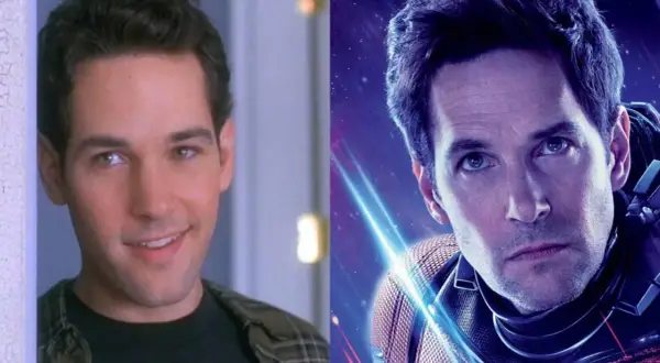 Paul Rudd i två olika roller. Till vänster som en ung man, till höger som Ant-Man. Många filmer med Paul Rudd har blivit succéer.