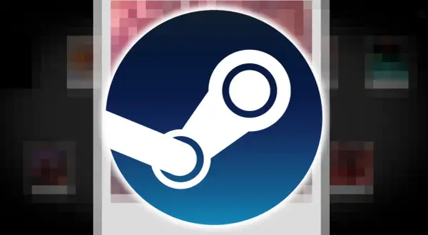 Das Steam-Logo, umgeben von verpixelten Spielcovern. Entdecke hier deine nächsten steam kostenlose spiele!
