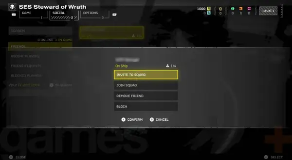 Menu Helldivers 2 z opcją zaproszenia do drużyny, kluczowe dla rozgrywki crossplay.