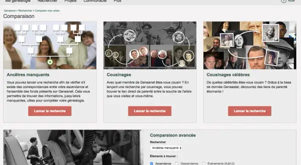Découvrez votre **geneastar cousinage** avec Geneanet. Explorez les liens de parenté, trouvez des ancêtres manquants et comparez votre arbre.