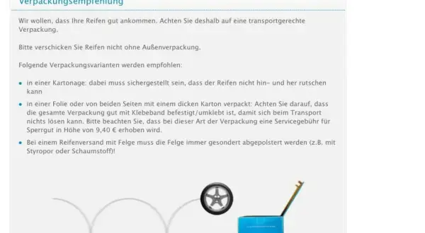 Reifen versenden DPD: So vermeiden Sie teure Versandfehler