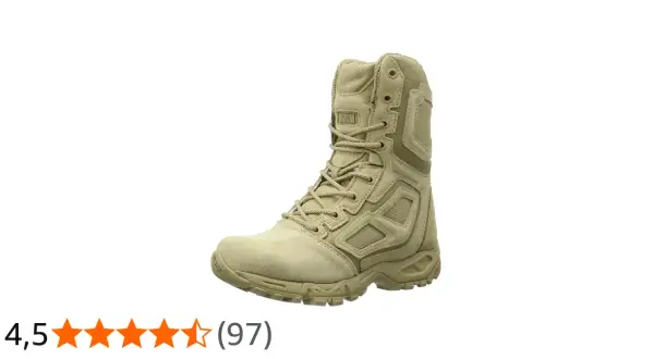 Botas Magnum Elite color arena, ideales para expediciones.