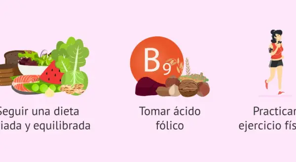 Dieta equilibrada, ácido fólico y ejercicio: trucos para quedarse embarazada a la primera.
