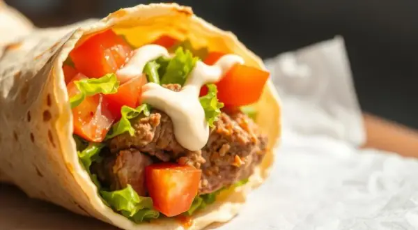 Kebab w tortilli: Kalorie pod lupą. Jedz świadomie!