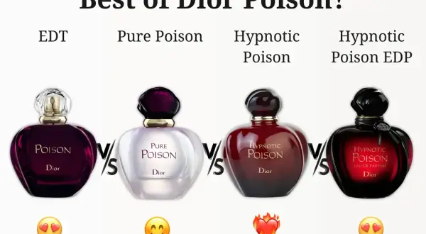 Porównanie zapachów Dior Poison: EDT, Pure Poison, Hypnotic Poison i Hypnotic Poison EDP. Który Christian Dior Hypnotic Poison wybierzesz?