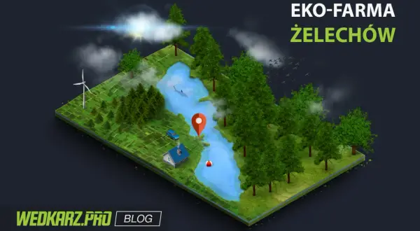 Eko-farma Żelechów: malownicze łowisko z domkiem, samochodem i wiatrakiem. Idealne miejsce na relaks i wędkowanie.