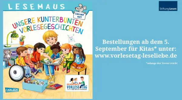 Bunte Vielfalt: Alle Kinder lernen lesen, denn Vorlesen verbindet. Die Stiftung Lesen fördert Lesefreude für alle.