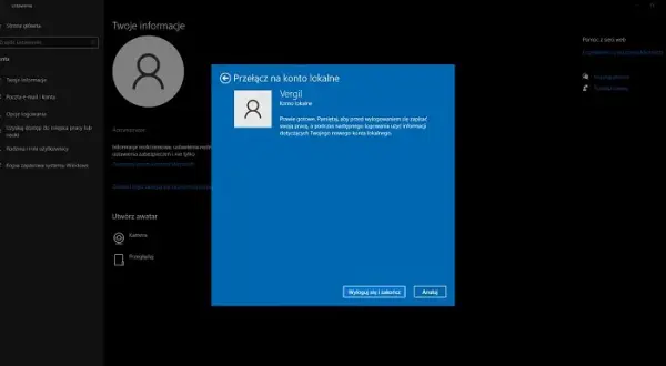 Jak usunąć konto Microsoft z komputera Windows 10 bez utraty danych
