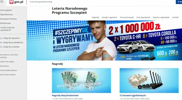 Loteria szczepionkowa kto wygrał? Zobacz zwycięzców i nagrody