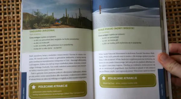 Przewodnik po parkach narodowych USA: Saguaro w Arizonie i Białe Piaski w Nowym Meksyku. Odkryj kraje z tej części świata.