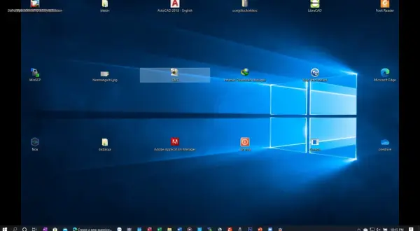 Pulpit Windows 11 z ikonami. Dowiedz się, jak zmniejszyć ikony na pulpicie Windows 11, aby uzyskać bardziej uporządkowany wygląd.