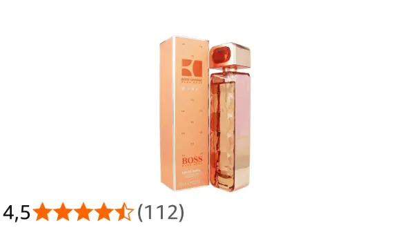 Perfumy Hugo Boss Orange Woman 75ml w pomarańczowym opakowaniu, idealne na letnie dni.