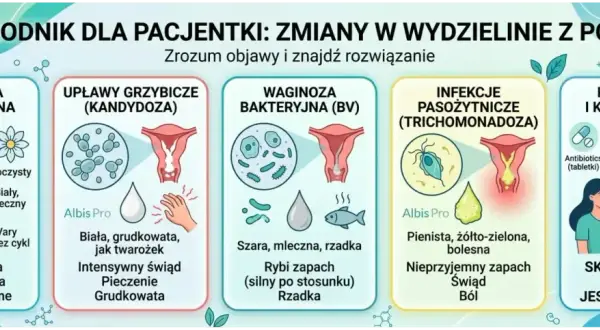 Przewodnik po zmianach w wydzielinie z pochwy: normy, grzybica, waginoza, infekcje pasożytnicze i przyczyny. Konsultacja lekarska jest kluczowa!