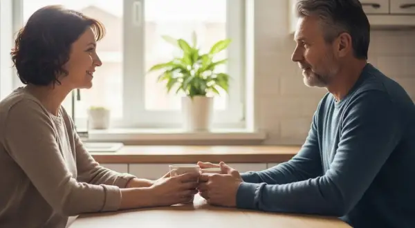 Para okazywać miłość, wystarczy spojrzeć na siebie z czułością i trzymać się za ręce przy kawie.