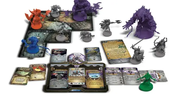 Figuren und Karten für ein episches Sword & Sorcery Abenteuer. Monster, Helden und magische Artefakte warten auf dich!