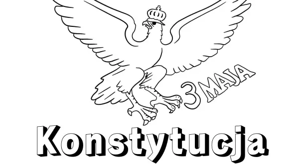 Orzeł w koronie, napis "3 MAJA" i "Konstytucja". Ciekawostki o Konstytucji 3 Maja.