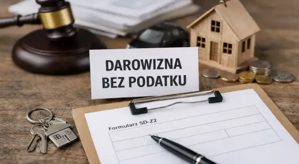 Klucze do domu, młotek sędziowski i formularz SD-Z2. Zastanawiasz się, ile czasu na zgłoszenie darowizny?