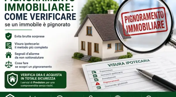 Verifica pignoramenti immobiliari con visura ipotecaria. Evita sorprese e acquista in sicurezza. Scopri come fare se un immobile è pignorato.