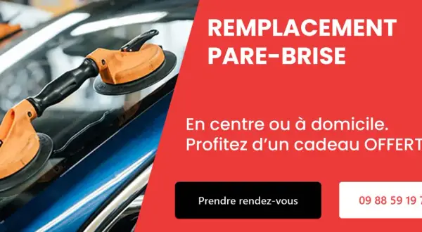 Outil de pose sur pare-brise. Remplacement pare-brise en centre ou à domicile. Profitez d'un cadeau offert !