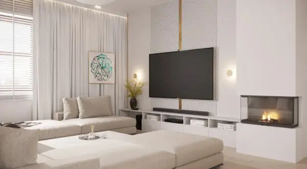 Jak urządzić ścianę za telewizorem, by uniknąć błędów w designie