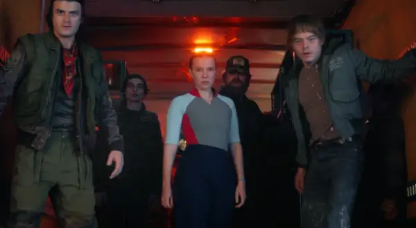 Steve, Jonathan, Eleven und Freunde sind bereit für den Kampf in Stranger Things Staffel 5.