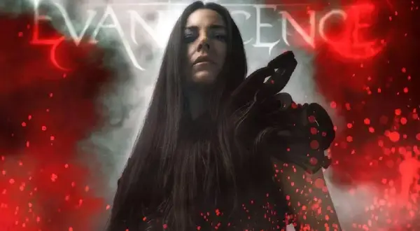 Amy Lee z Evanescence, w mroku i czerwonych iskierkach, zapowiada "The Bitter Truth".