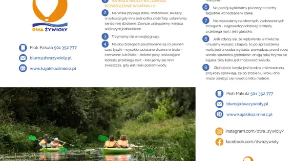 Kajakiem przez Wisłę ile dni: jak zaplanować idealny spływ?