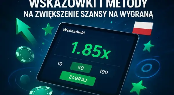 Wskazówki i metody, jak wygrać w zdrapkach, pokazane na ekranie tabletu z mnożnikiem 1.85x.