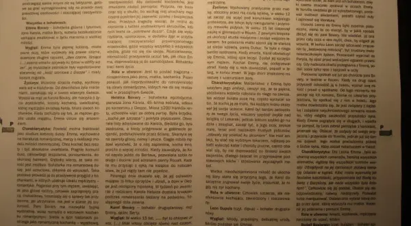 Emma Bovary, bohaterka „Pani Bovary”, pragnęła miłości i luksusu, co doprowadziło ją do romansów i tragedii.